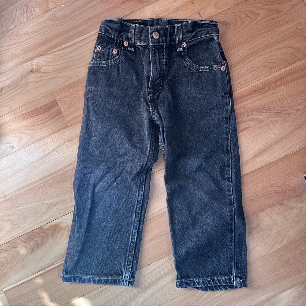 Boys Levi’s 550 Sz 4T Relaxed Fit - Faded Black